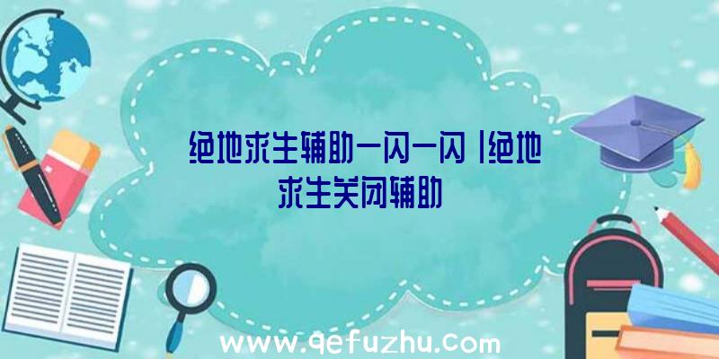 「绝地求生辅助一闪一闪」|绝地求生关闭辅助